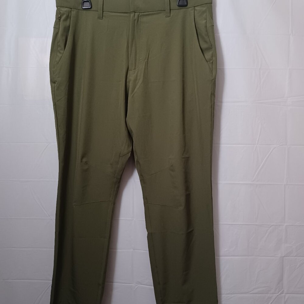 FABLETICS MEN'S THE ONLY PANT OLIVE GREEN SIZE 32X30